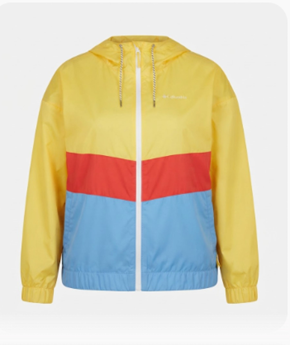 NWT Columbia Women's Plus Size Sandy Sail Windbreaker Jacket - Size 2X -Multi